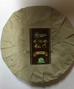 Trà Phổ Nhĩ hữu cơ bánh 350g (trà chín) - Cao Bo Organic Tea